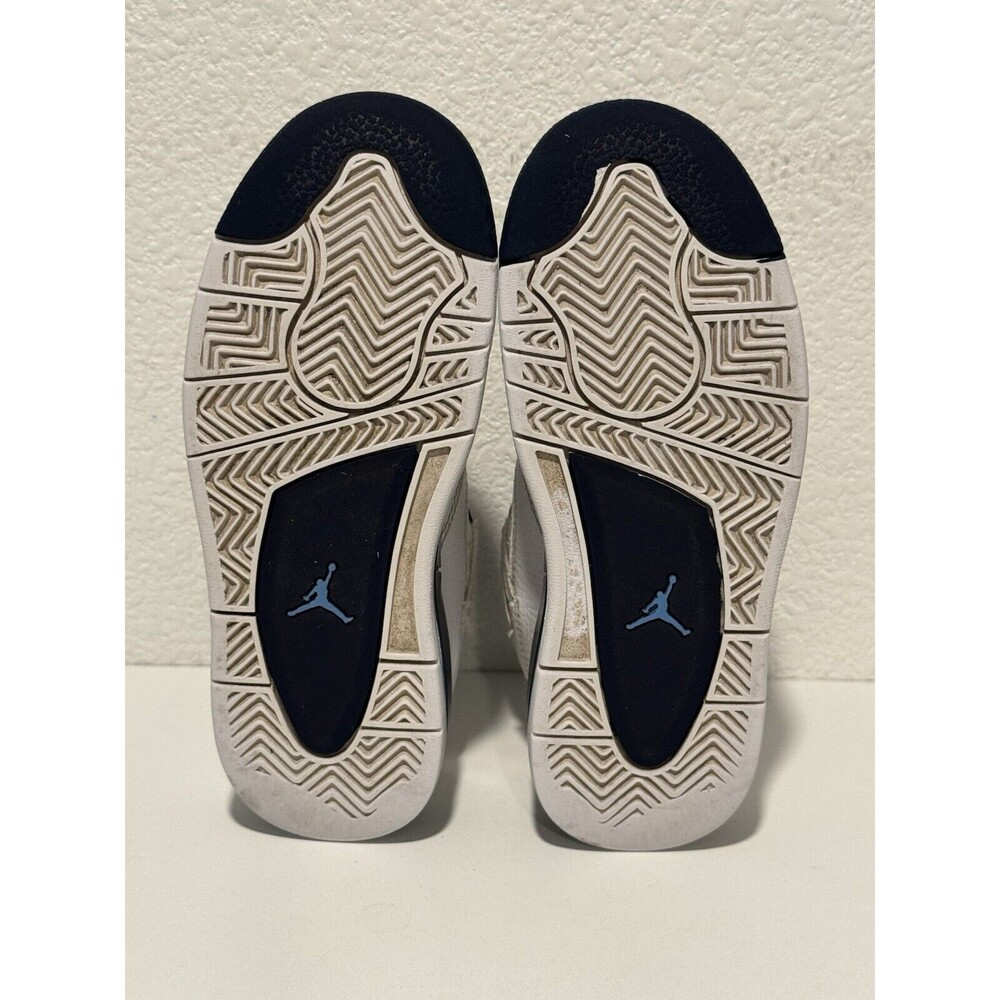 Nike Air Jordan IV 4 Retro LS PS LEGEND BLUE Shoes Youth Sz 12.5C 707430-107 - Picture 9 of 15